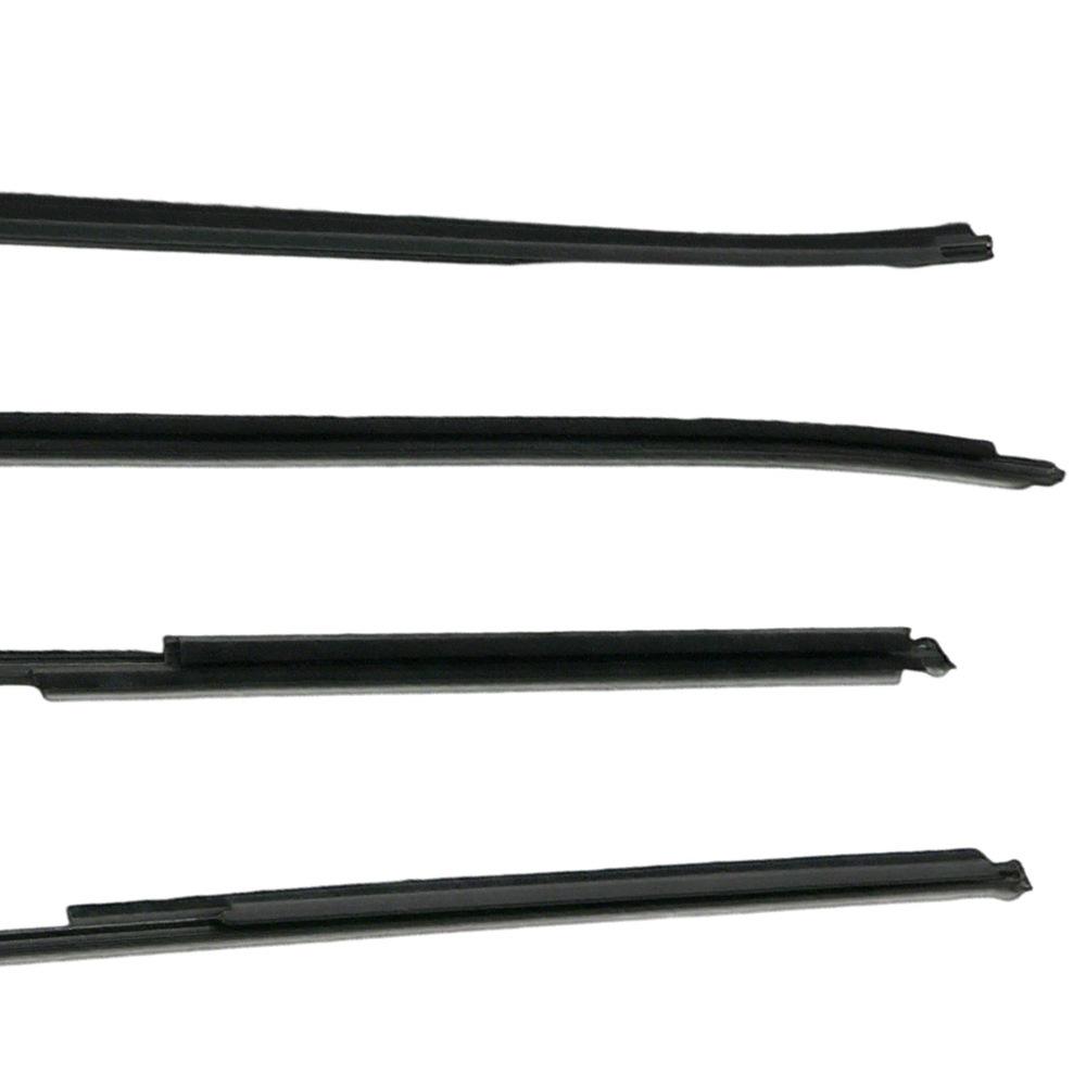 Kompatibilní s čtyřdveřovými modely Toyota Hilux 2016-2020: Vnější vodotěsná těsnicí lišta pro sklo dveří a oken