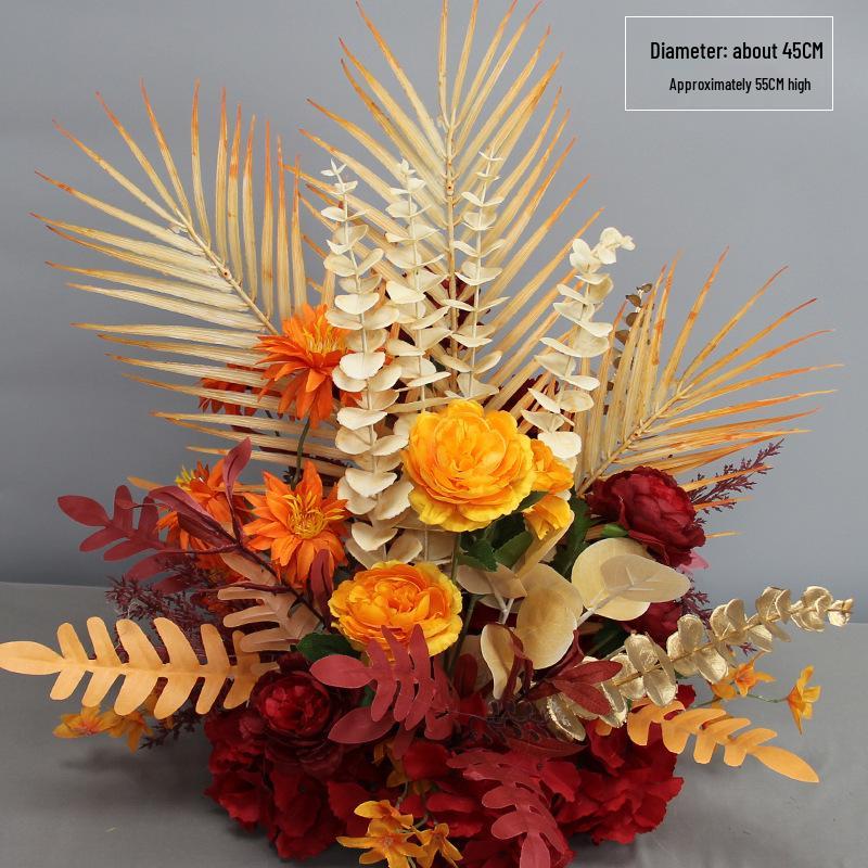 Artificial Wedding Aisle Flowers: Hotel Table Arrangements & Decorative Flower Balls for Stage and Welcome Area