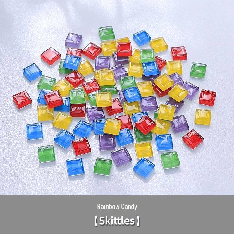 1cm Crystal Glass Colored Stones Mosaic DIY Kit for Kids