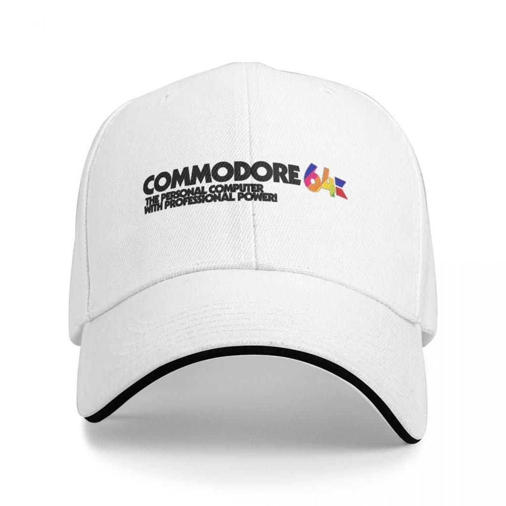 Commodore 64 Logo Baseballkappen Snapback Baseballmützen Atmungsaktiv Lässig Kappe Outdoor für Männer und Frauen