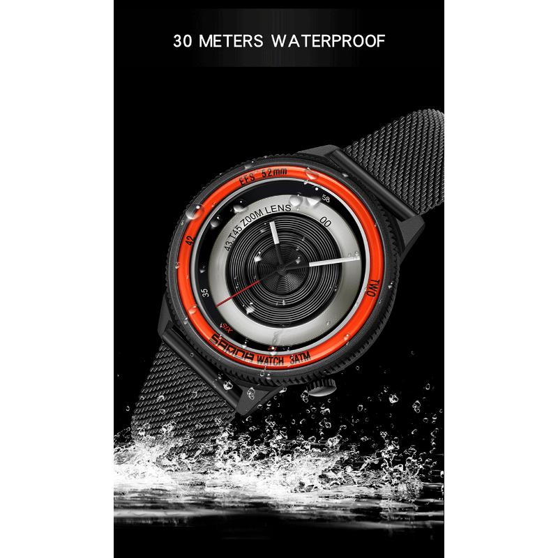 SANDA Ceas de bărbați Nou Photographer Time Series Fashion Trend Ceas de cuarț pentru bărbați Ceasuri cool