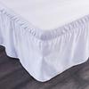 Solid Color Bed Skirt Ruffles Bed Sheet Soft Bed Dust Cover  Household