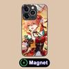 HSR Guinaifen Glass MagSafe Mobile Phone Case for iPhone 17 16 15 14 13 12 11 Air Pro Max Plus Mini Colorful Cover