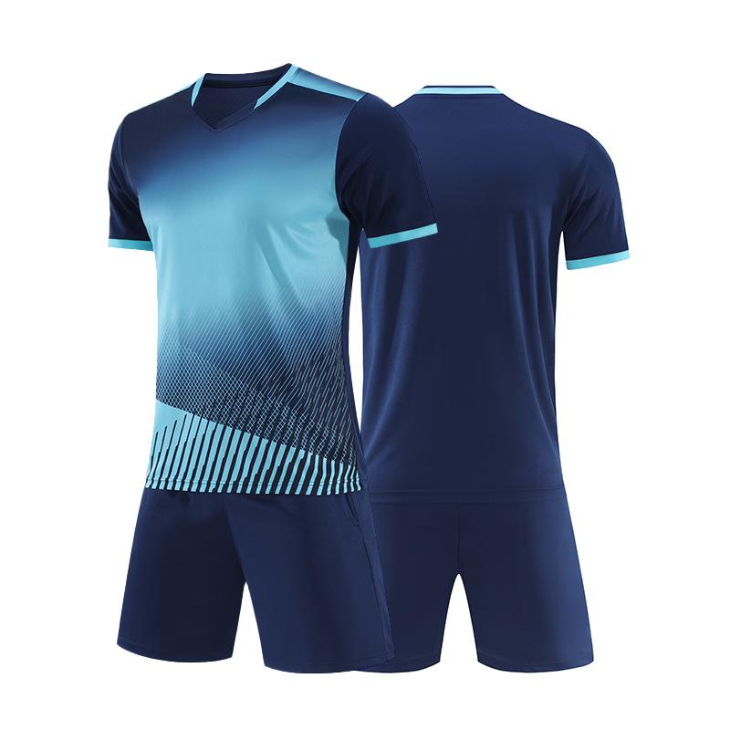 Short-sleeved Football Jersey Set Spot Football Training Jersey Adult Children Same Football Jersey Men's