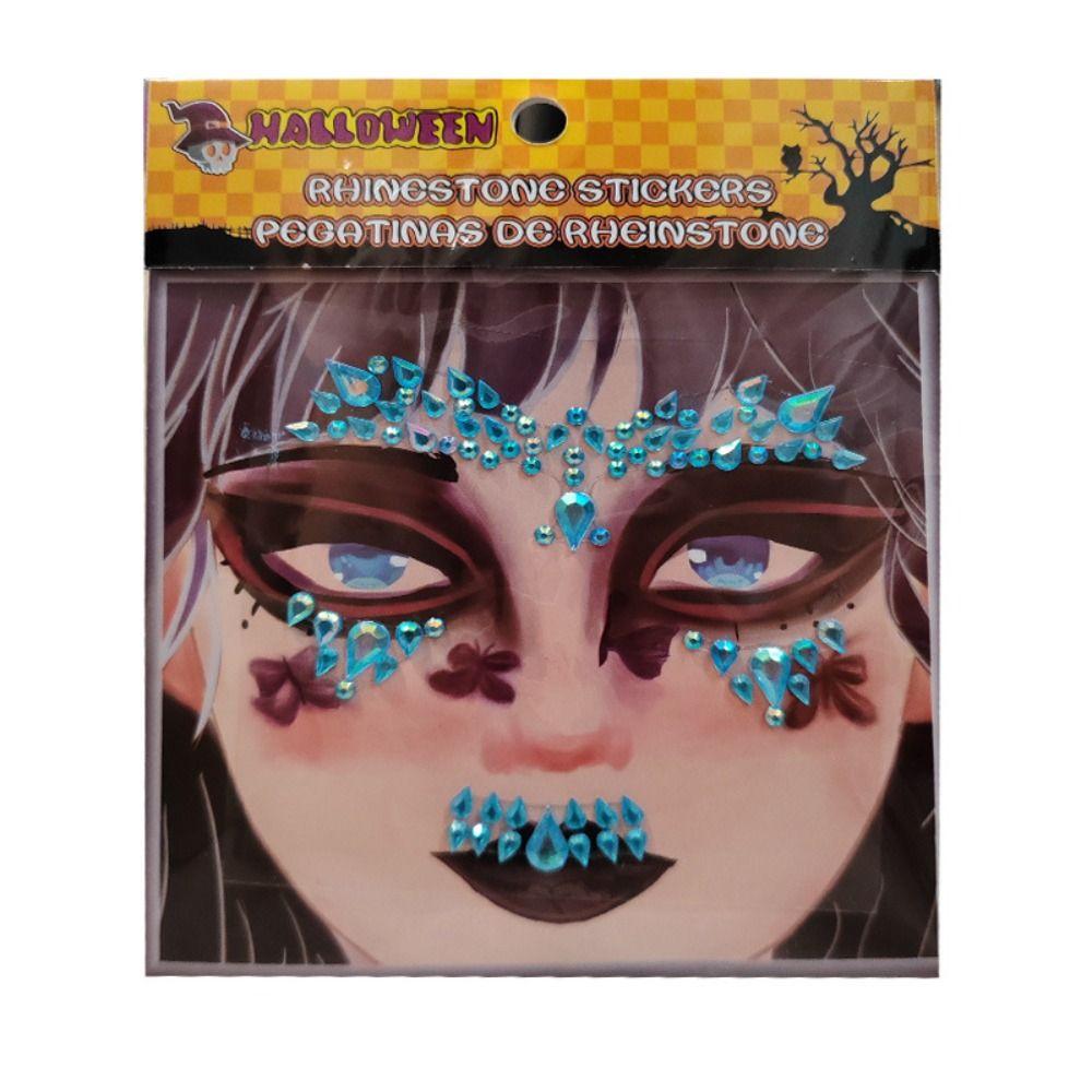 Fashion Halloween Face Sticker Eyebrow Sticker Face Jewelry Decals Carnival