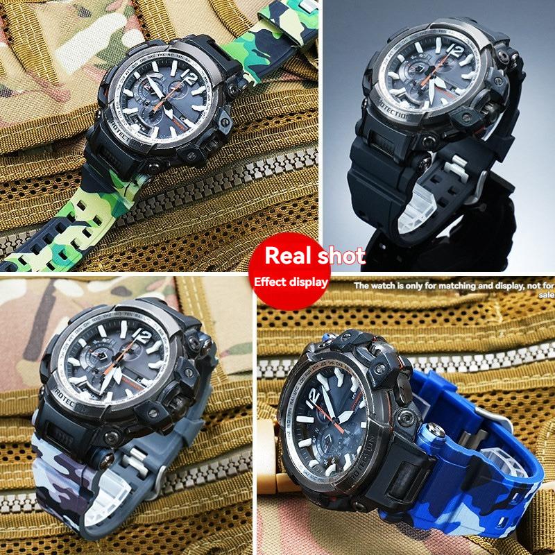 Soft resin silicone strap For Casio G-Shock Master 5502 Air GPW-2000 watch band waterproof replacement wristband