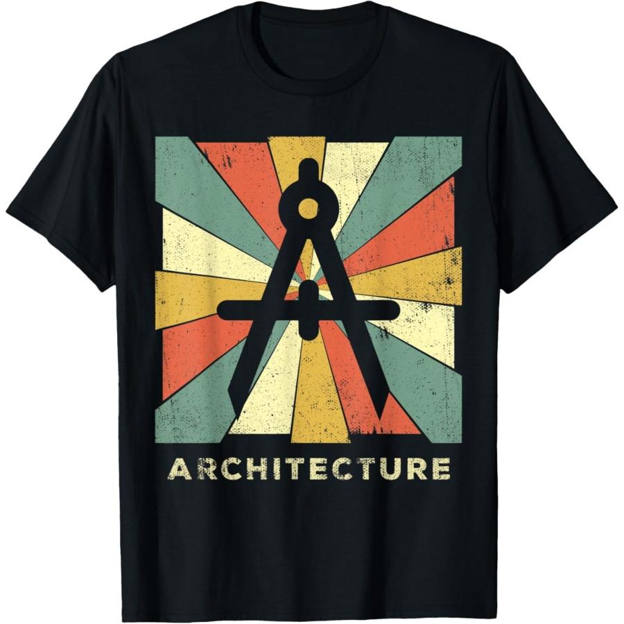 Vintage Architecture Retro Gift T-Shirt XXXXXL чёрный