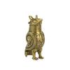 Ancient Owl Zun Bronze Vessel Retro Style Metal Craft For Tea Table Entrance Decor Chinese Cultural Artifact Collectible