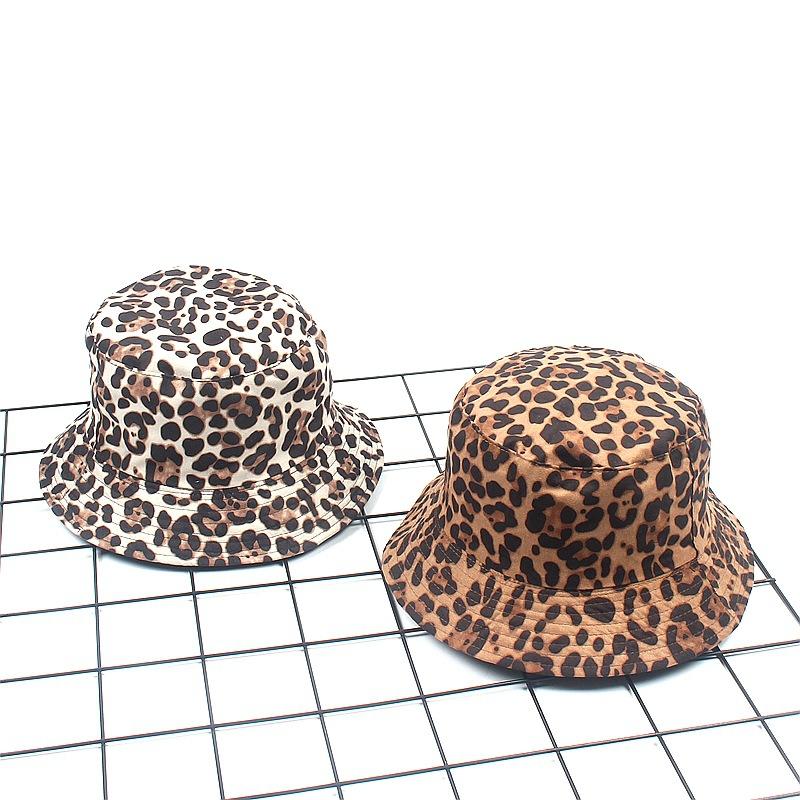 2026 Leopard Print Bucket Hat Reversible Fisherman Hat Outdoor Travel Panama Hat Sun Cap Hats For Men and Women