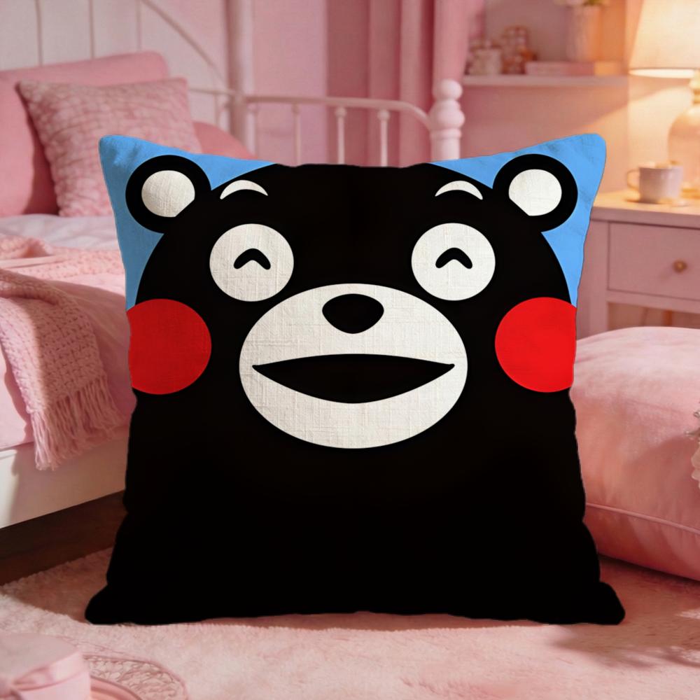 Kkumamons Cute Cartoon Cushion Cover Premium Comfort Reversible Pillow Cove Two In One Design For Any Room Car Interior