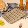 6-Cavities Biscuit Stick Mold Non-Stick Carbon Steel 3D Cylinder Muffin Long Strip Cake Mold Kitchen Baking Tools
