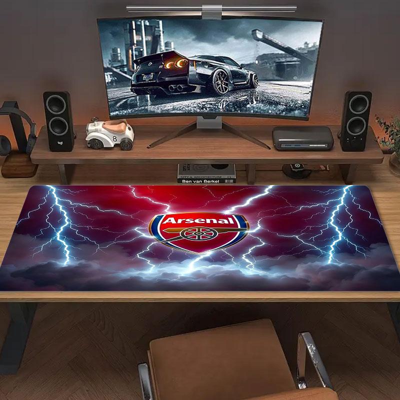 Arsenal F Large Size Mouse Pad Large Gaming Table Cushion Non-slip Laptop Tablet Big Mousepad XXL Mat Mini PC Playmat With Lock Edge