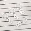 Creative and Unique New Digital Stainless Steel Key Ring Charms – Minimalist Digital Keyrings