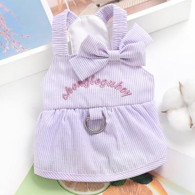 Pet Small Dog Bichon Dog Clothes Bow Princess Skirt 2025 Spring and Summer Thin