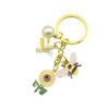 Charming Daisy Honey Pendant Keychain - Pastoral Style Accessory