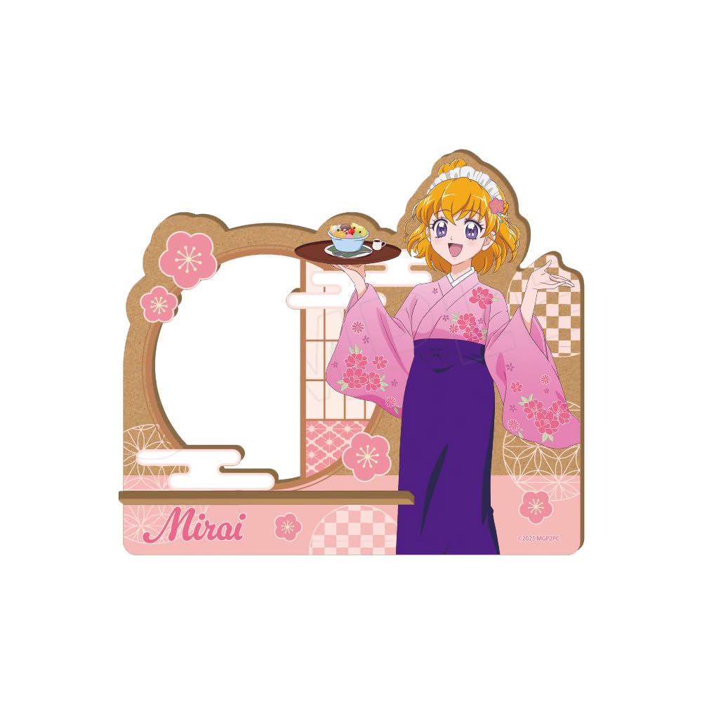 

[Maho Girls PreCure ~MIRAI DAYS~] A Mirai Asahina Wooden Smartphone Stand, Original Illustration, Sweets Shop Ver.