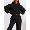 Plus Size Women's Hoodie & Leggings Set