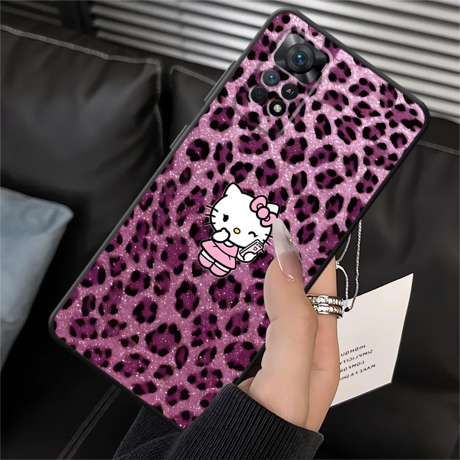 Leopard Hello K-Kittys Phone Cover Case for Xiaomi Redmi Note 14 12S A4 A5 10 12 11 Pro 11S 14C 13 Pro Plus A1 A2 A3 K40 K80 12C