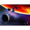 Aerospace Art Poster: Decorative Kraft Paper, Framed Wall Mural