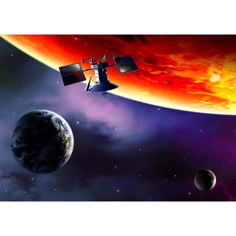 Aerospace Art Poster: Decorative Kraft Paper, Framed Wall Mural