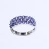 S925 silver Classic design natural blue Tanzanite Rings natural gemstone jewelry fine jewelry precious gift for women