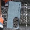 Phone Case for Huawei P50 Pro, Huawei P50 Pro Protective Cover, Upgraded Skin-Like Matte Lens Full Protection Silicone Case - Coral Blue