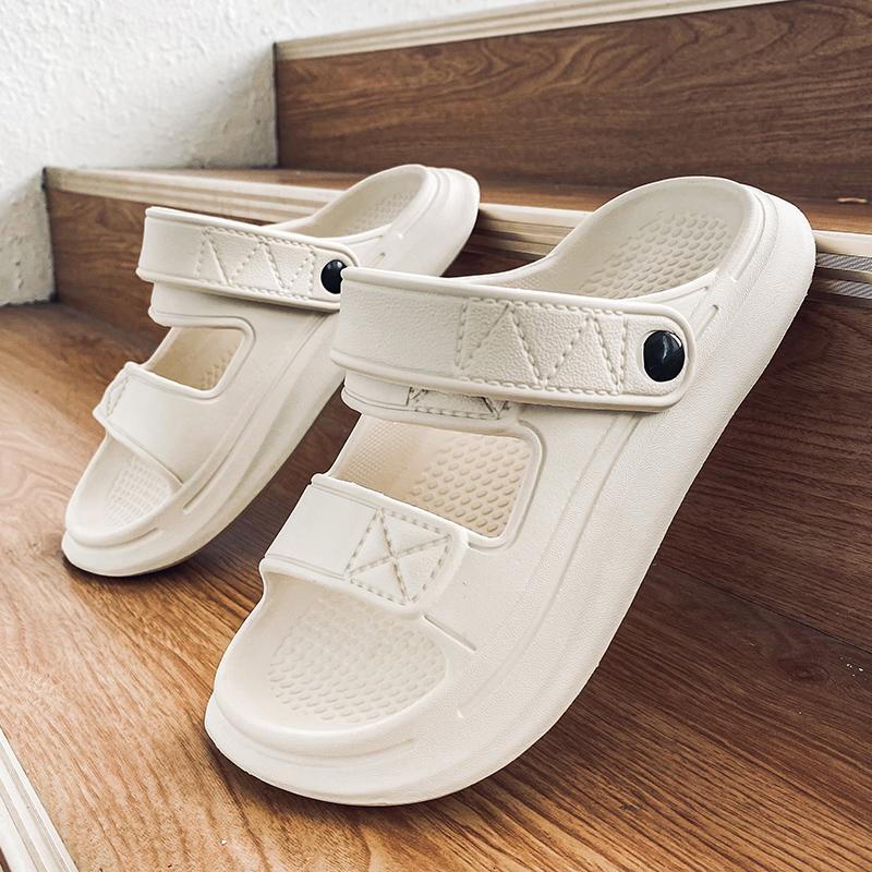Fashion Slippers for Men, Summer Outer Wear, Non-Slip, Anti-Odor, Thick-Soled Sandals, Men's Summer Outdoor Dual-Use Beach Sandals