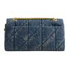 COACH Tabby 26 Quilted Detail Push-Lock Closure Internal Zipper Pocket Magnetic Buckle Pocket Fabric Crossbody Shoulder Bag Medium Women's Dark Indigo