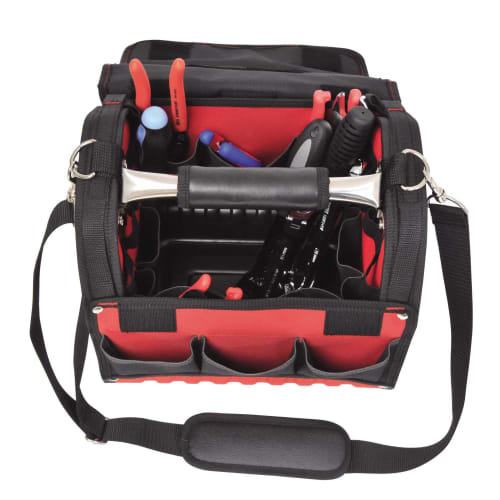 SK11 Tool Carry Bag PRO Hard Bottom Tool Bag with Tool Storage Pockets (STC-HB-S)