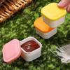 1Pcs Mini Plastic Sauce Bottle Seasoning Box Salad Dressing Containers For Outdoor Barbecue Bento Lunch Box Accessories