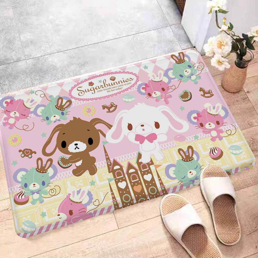 Japanese S-Sugarbunnies Room Mats Cheaper Anti-slip Modern Living Room Balcony Printed Welcome Rug