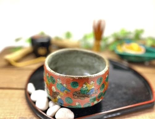 Kutani ware Wooden rice copy [Matcha bowl]