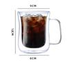 Double Wall Glass Cup Heat-resistant High Borosilicate Glass Coffee Cup with Handle Latte Espresso Tea Beer Drinkware Coffeeware