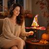 Halloween Witch Night Light with USB Plug for Home Decor