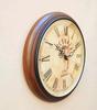 Unique Wooden Wall Clock for Home & Office (Brown)-12 inch Vintage