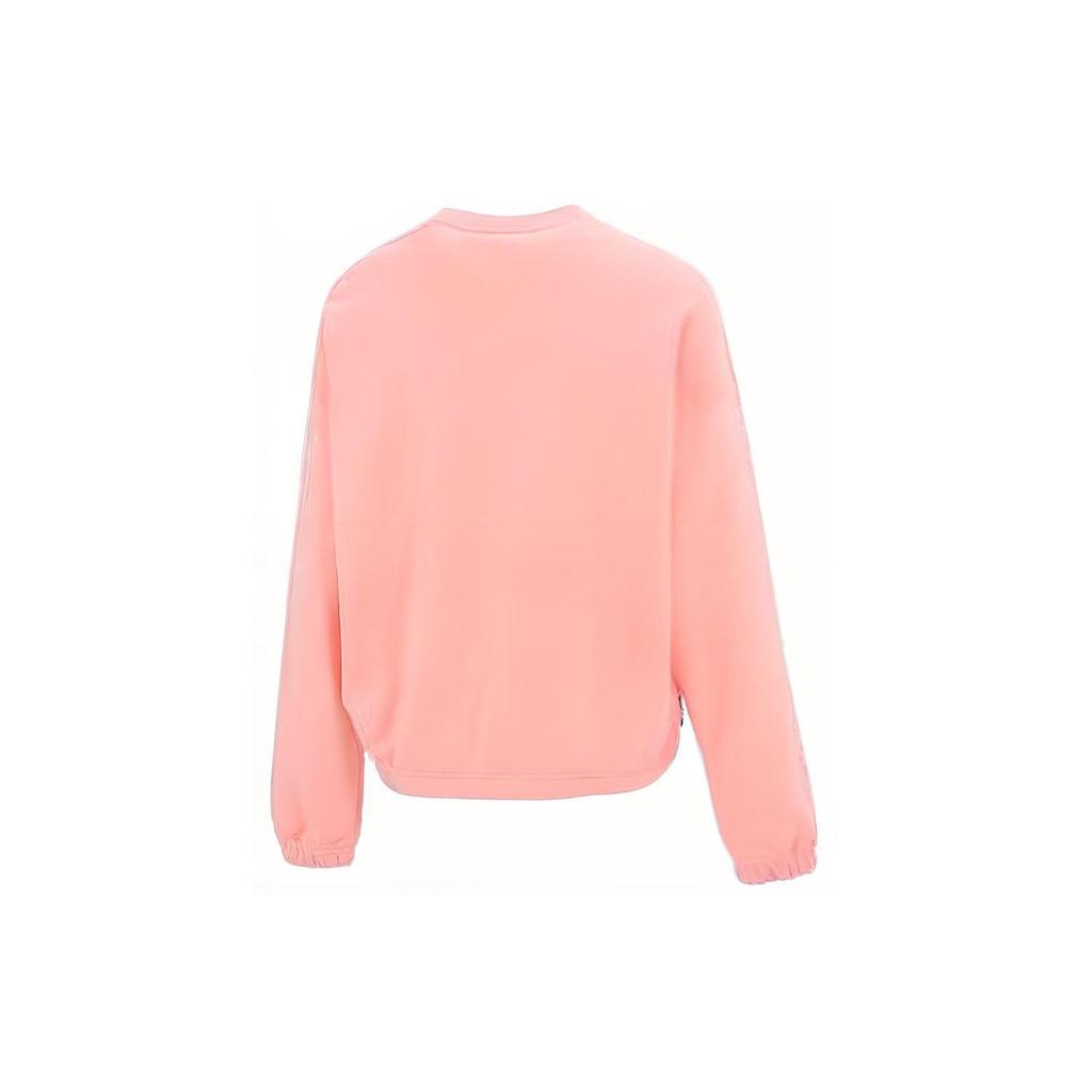 Puma Sports Casual Short Sleeve Crewneck Sweatshirt Women Sweatshirt Pink 623455-63