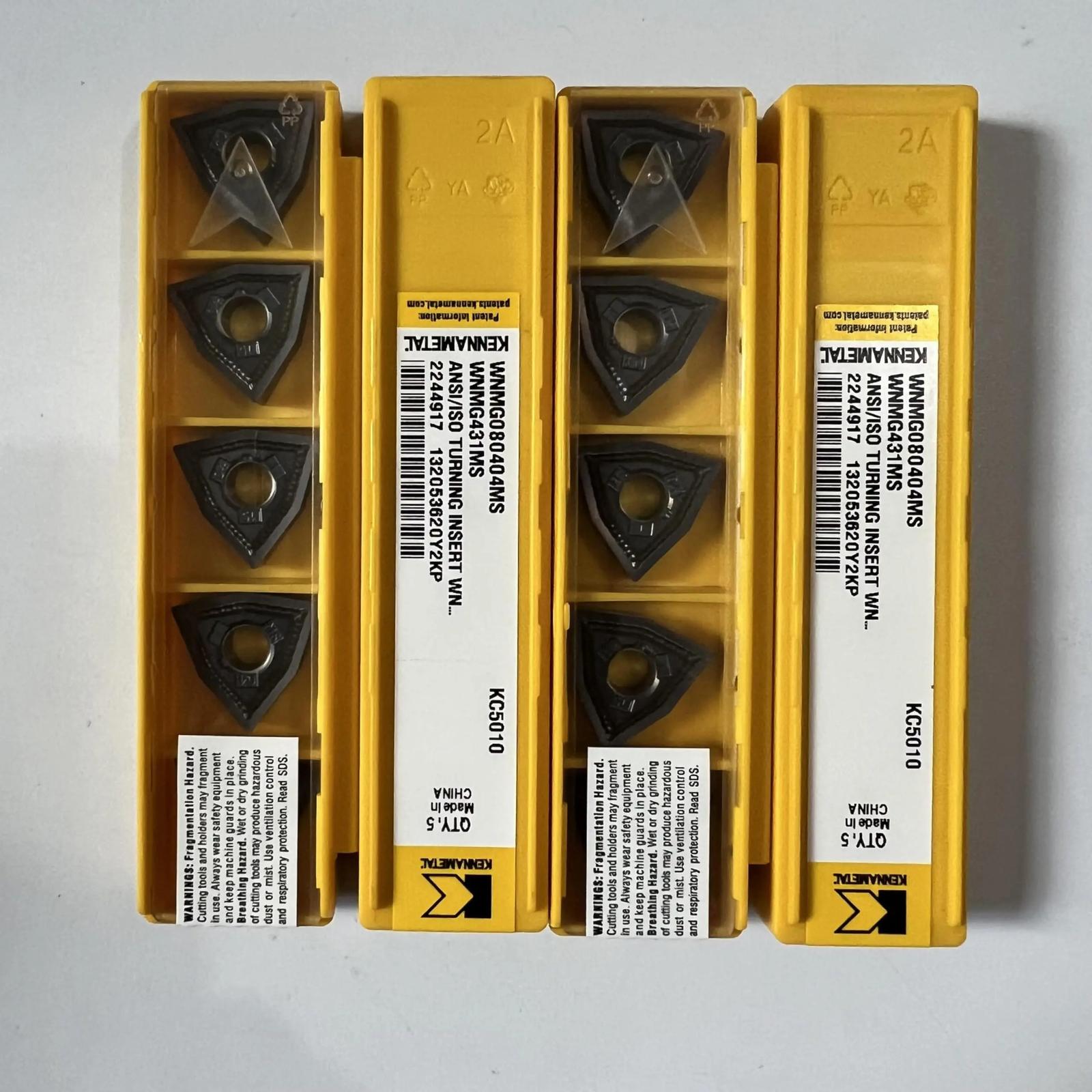 

Original / WNMG080404MS KC5010 / Industrial indexable Carbide Inserts 10 Pcs