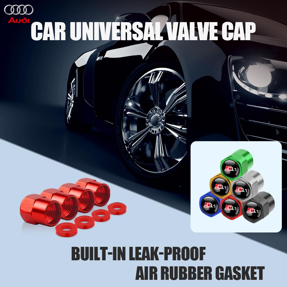 4Pcs Car Tire Valve Cap Tyre Wheel Air Stem Valve Cover for 6npvc SLINE RS S TT QUATTRO A2 A3 A4 A5 A6 A8 Q3 Q5 Q6 Q7 Q8 A1 Q2 Q1 npvc6