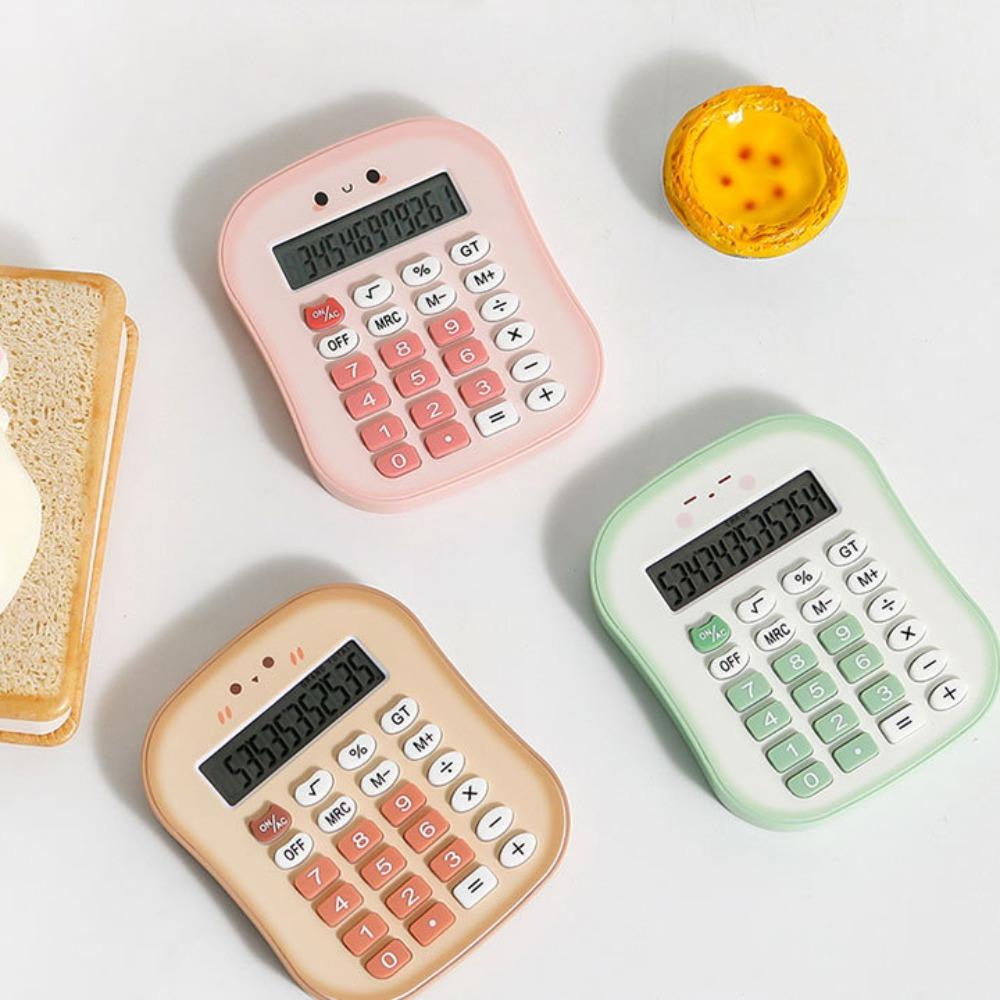 

Evaluator Mini Portable Digit Calculator Bread Shape Cartoon Mini Calculator Student коричневый