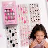 120pcs Colorful Press On Nails Glossy Finish Children's Press On Nails Fake Nail Tips for Kids