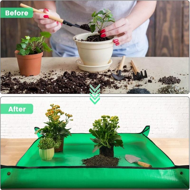 Waterproof Plant Repotting Mat Foldable Gardening Potting Pad For Soil Mixing Transplanting Pruning Reusable Plant Accessorie