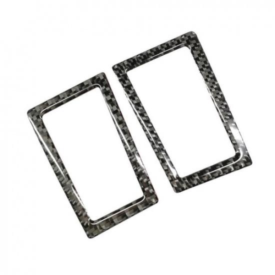 2X Carbon Fiber Interior Air Vent Outlet Cover Trim For Toyota Corolla 2014-2018