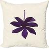Plant and Flower Linen Pillowcase Purple Lavender Printed Pillow Cushion Cover Home Sofa