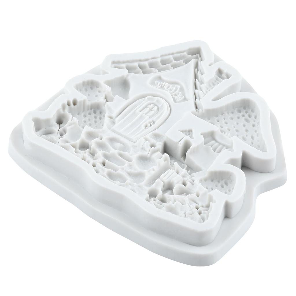 Mushroom House Silicone Mold House Fondant Molds Cake Decorating Tools Cupcake Topper Candy Resin Clay Chocolate Gumpaste Mold