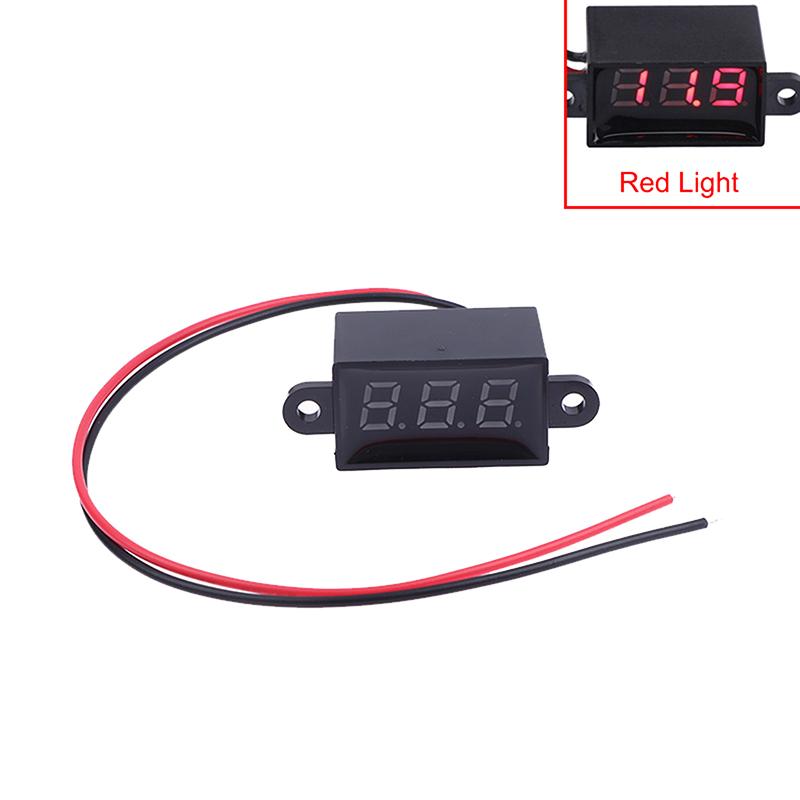 Dc 3.0V-30.0V Digital Car Voltmeter Automotive Voltage Meter Waterproof 12V Led Display Voltage Monitor Tester Motorcycle Car