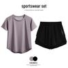Unisex Quick-Dry Sweat-Wicking Running T-Shirt: Lightweight, Loose Fit, Short Sleeve, Ideal for Summer Fitness and Yoga.