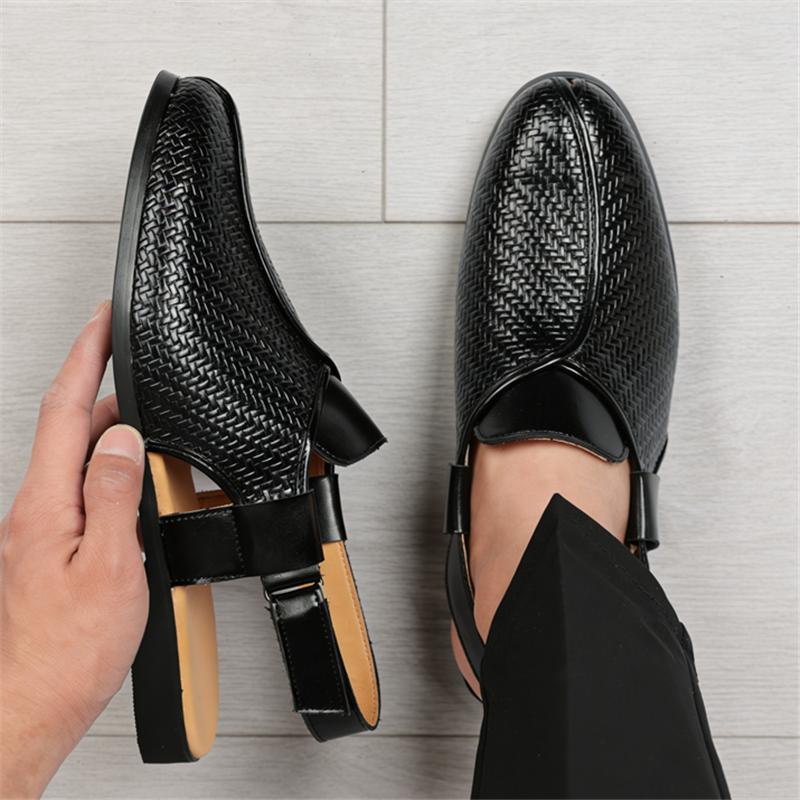 Summer Fashion New Men's Gladiators Peep Toe Strap Buckle Casual Shoes Breathable Beach Sandals Outdoor Slippers Plus Size 38-46