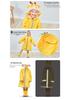 3D Children's Raincoat with Large Brim and Safety Reflective Strips for Boys, Girls, and Babies