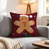 Doll Adorable Ginger Bread Cushion Cover 1Pcs Decorative Covers Soft Cushion Case For Sofa Couch Decor 40X40 45X45 Pillowcases