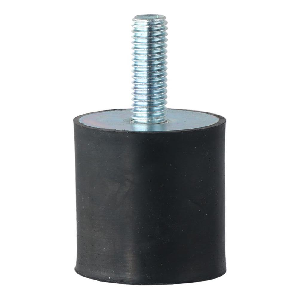 Praktische M6 M8 M10 Gewinde Gummihalterungen Schwarze zylindrische Stoßdämpfer Vibrationsdämpfer Wasserpumpen